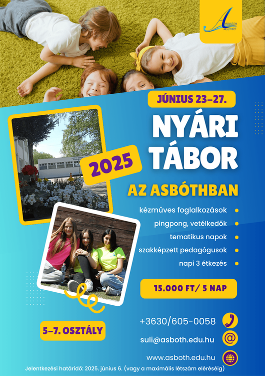 Nyári tábor az Asbóthban