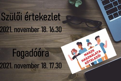 Szülői értekezlet és fogadóóra