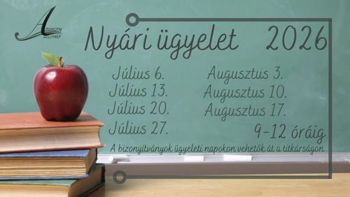 Nyári ügyelet