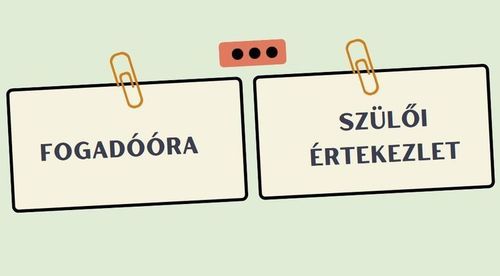 Szülői értekezlet, Fogadóóra